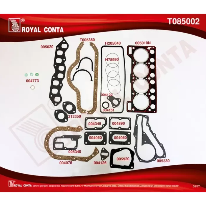 Motor Takim Contasi R9 R11 1,4 (Kecesiz) | ROYAL T085002 | OEM 7701460628 7701460628 7701465262 7701466417 7701465262 7701466417