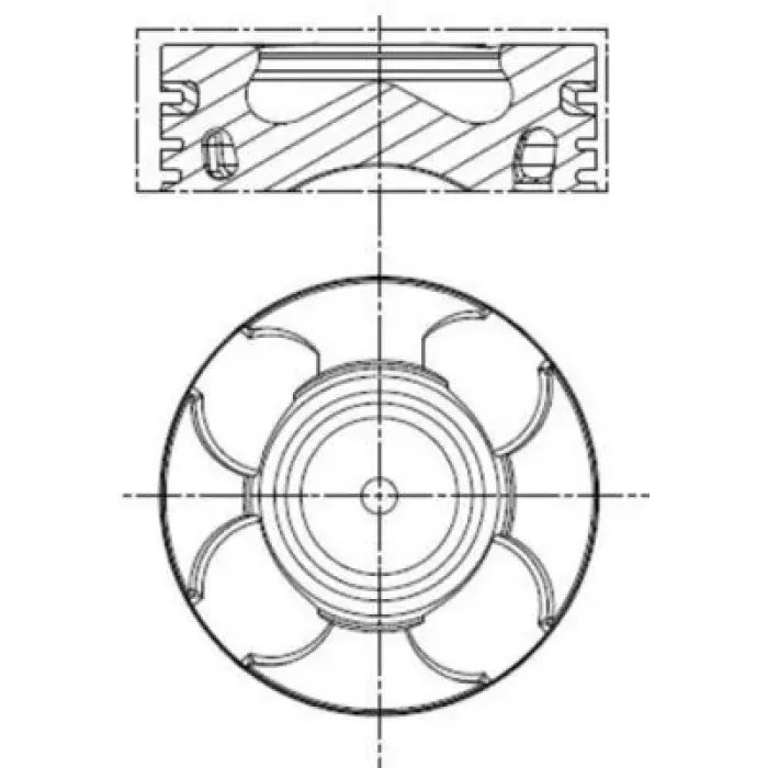 Motor Piston+Segmani Astra J Corsa D Grande PUNTO1.3CDTI 16V Linea Grande Punto 199A3000 Multijet - Z13 DTH-A13DTE 16V 4 Sil. Dizel 1248 CC-66 Kw 90PS (Euro 5) [(69,60MM) (+0.60MM) (-0,40MM Kisa)] | MAHLE 011PI00100001 | OEM 55197996 55197996 623590