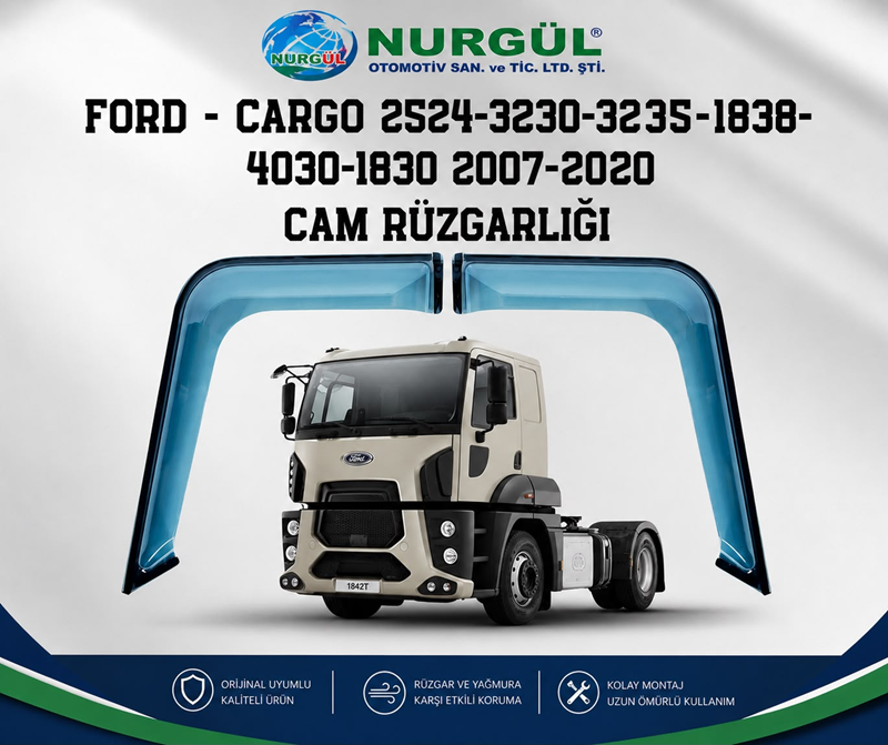 Alkotek Ford Kargo Cam Kenar Rüzgarlığı