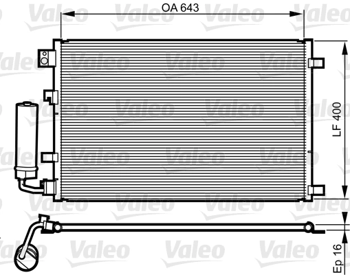Klima Radyatoru Nissan Qashqai 2007 2013 | VALEO 814008 | OEM 92100JD200 92100JD200 92100JD20A 92100JD20A