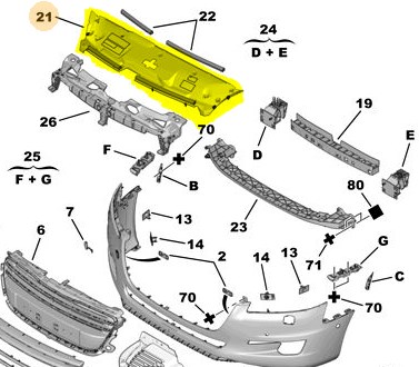 Radyator Ust Davlumbazi 508 (2011-2015) | LUVI 0020.7416.Z8 | OEM 7416Z8