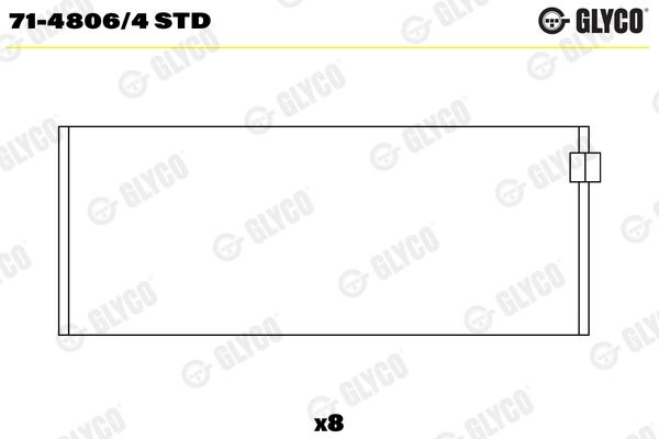 Kol Yatak Takim BMW N40 N42 N45 N46 | GLYCO 71-48064STD | OEM 11247536774