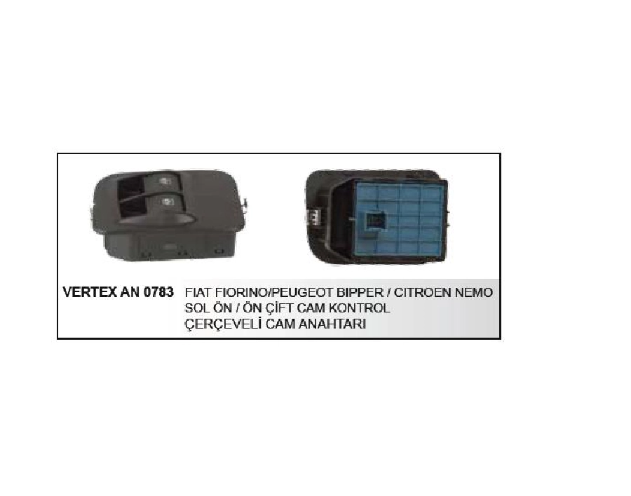 Cam Anahtarı Fiorino, Bıper, Nemo Sol Cıftl Ccvlı 2011-12 | OEM AN0783