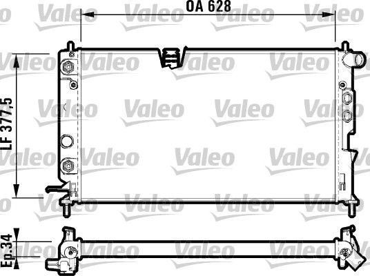 Motor Su Radyatoru Vectra B 96>02 X16XEL - Z16XE - X18XE - X20XEV | VALEO 731847 | OEM 1300161 1300161 1300180 1300180