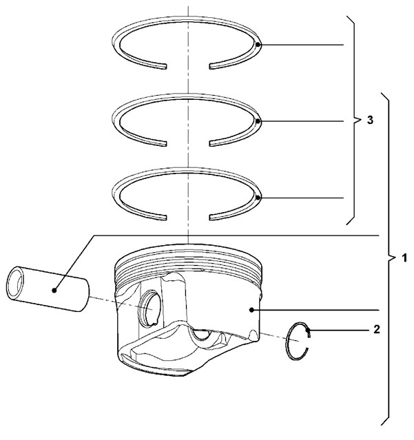 Piston+Segman (77,01mm 0,50) Golf V VI Superb Yeti A1 A3 Altea Leon Toledo IV Octavia Rapid Jetta III Passat Scirocco Tiguan 1,4TSI / TFSI (122 / 125 Ps) Caxa Caxc Cmsa 07>> | GOETZE 8772510050000G | OEM 03C107065AP