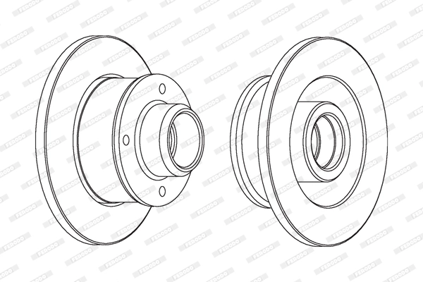 Arka Fren Disk Aynasi Golf 3 1.6 1.8 1.9TD 2.0 (92 98) Passat 1.8 1.9TDI 2.0 2.2 (85 96) Polo 1.4 16 | FERODO DDF137C-1 | OEM 191615601B