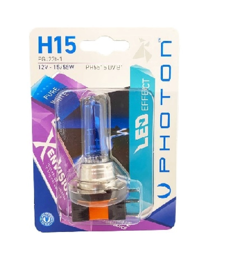 Ampul H15 12V 15, 55W Xen Vision Set (Tekli Blister) | OEM PH5515DVB1