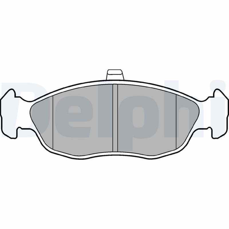 On Fren Balatasi Xsara 2 P306 1,6 1,8 1,9 00>> / Saxo P106 1,4I 1,6I 1,5D 1,6 Xsi 99>> (Hava Sogutmali On Diskli Araclar Icin) | DELPHI LP1597 | OEM 4251.70 4251.38 4251.34 4251.42