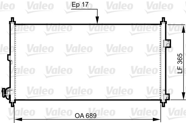Klima Radyatoru Nissan X Trail 01>07 | VALEO 814331 | OEM 921009H200 921009H210