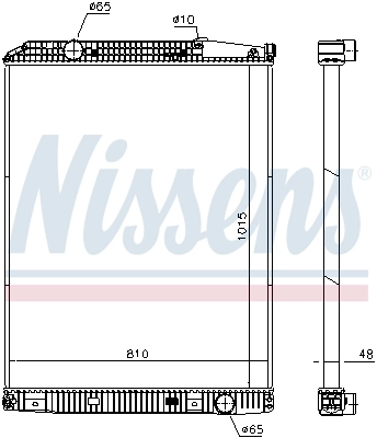 Motor Su Radyatoru Mercedes Citaro Bus / Capacity / Conecto | NISSENS 671650 | OEM 6285000505 A6285000505