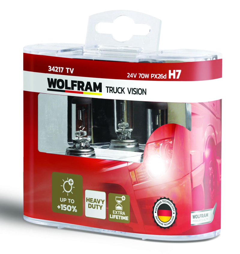Wolfram 24 Volt H7 70 Wat Truck Vısıon +% 150 Fazla Işık