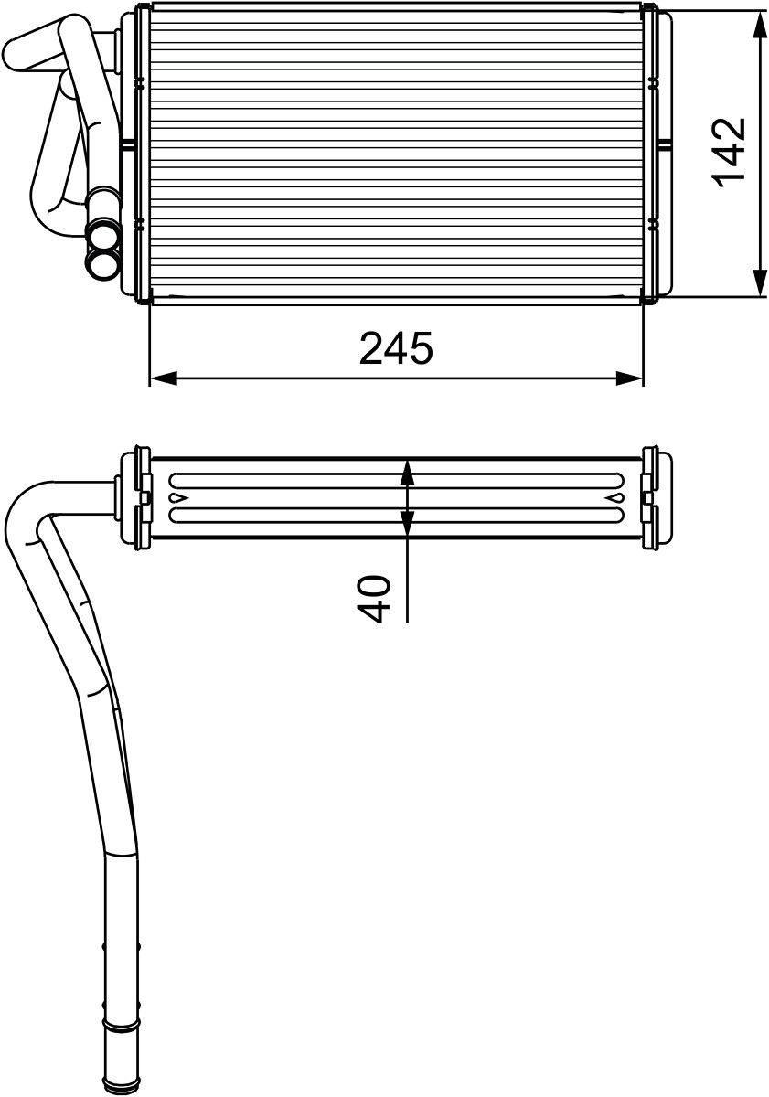 Kalorifer Radyatoru Ford Transit | VALEO 812277 | OEM 7121563