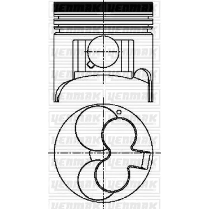 Motor Piston Segman Komple Std (79.00MM) Vectra B – X17TD – Astra F – 17TD | YENMAK 31-04227-000 | OEM 5623017