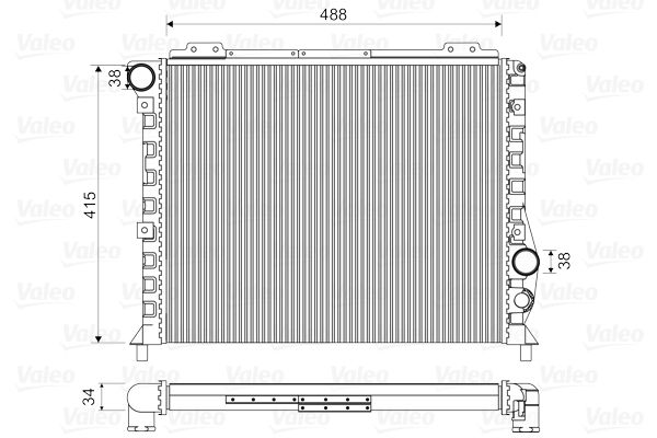 Motor Radyatoru Alfa Romeo 164 2,0 Turbo | VALEO 811068 | OEM 60507819
