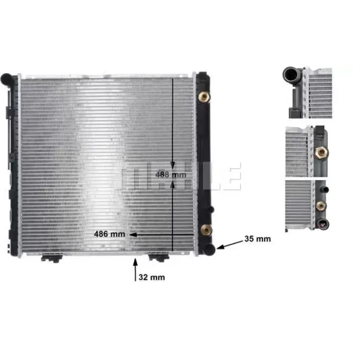 Motor Su Radyatoru (Klimali / Otomatik Sanziman) W124 93>95 S124 93>96 C124 93>97 A124 93>98 | MAHLE CR 291 000S | OEM A1245006303