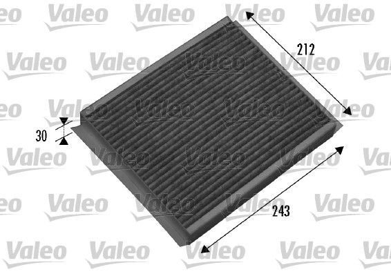 Polen Filtresi Opel Meriva A 1.3 / 1.4 / 1.6 / 1.7 03>10 (Karbonlu) | VALEO 698877 | OEM 6808604 6808604 6808605 93174800 6808605 93174800