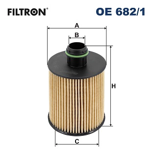 Yag Filtresi Bravo II Doblo Idea Panda Punto Alfa 159 Mito Corsa Meriva Fiorino Bipper Nemo 1,3 / 1,6 / 1,9 Dizel Astra J Insignia Zafira C Doblo 1,3MJT / 1,6MJT 10> Fiat 500 Idea Panda Punto Evo 1,3M | FILTRON OE 682/1 | OEM 6 50 061