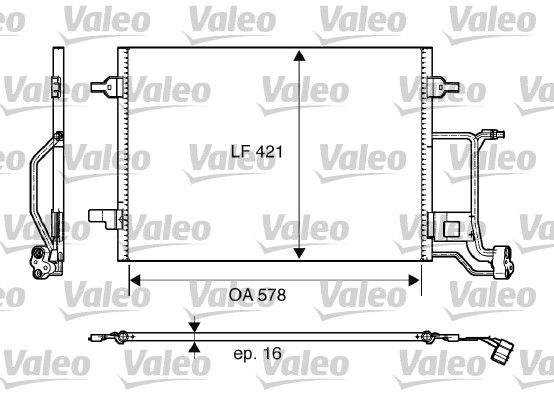 Klima Radyatoru Audi A6 98>05 | VALEO 817997 | OEM 4B0260403S