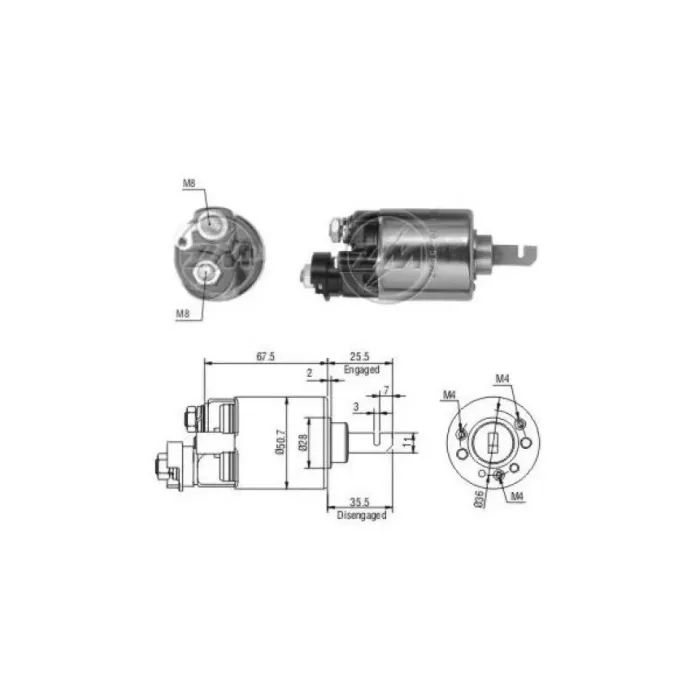 Mars Otomatigi 12V Honda Accord Prelude Eski Model Uzun Piston | ZM 0604