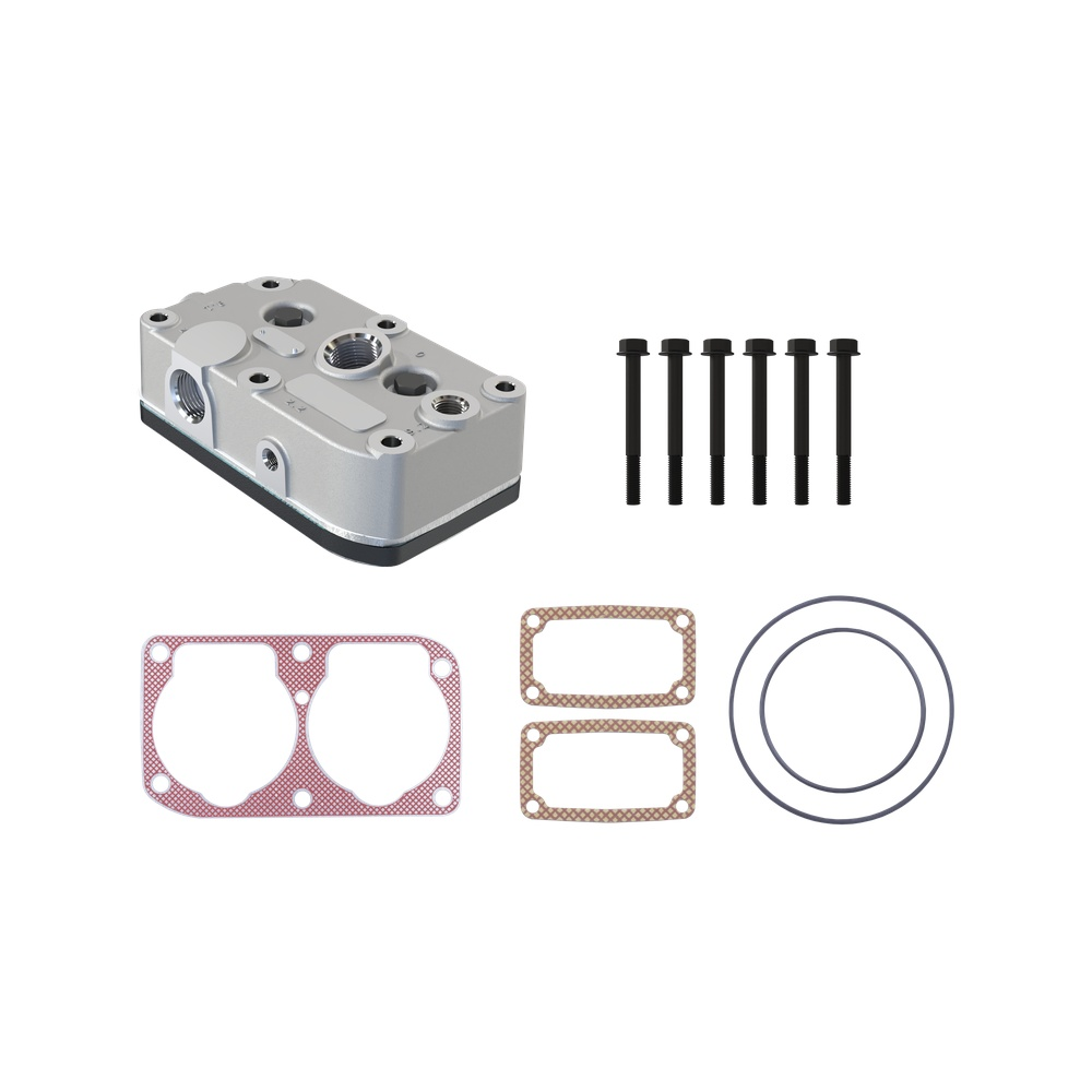 Kompresor Silindir Kapağı Komple Volvo F10-F12-FL10-FL6-FL7- Plaka Kitli Silindir Kapak | A-TECH 105.01.1210 | OEM 131150 5003217 1599999 5009217