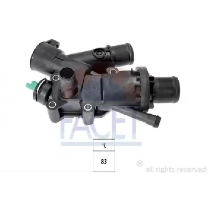 Termostat Komple (83°) Ford Mondeo IV 07>14 2.0 TDCI S-Max 07>14 Galaxy 07>14 C4 P308 P3008 P5008 Expert III P407 P807 RC4 DS5 Jumpy III C8 C4 Picasso C4 II DS4 C5 III Mondeo DW10CTED4 (2,0HDI 16V) 163BG | FACET 7.8790 | OEM 9M5Q 8A586 AA 9803648780