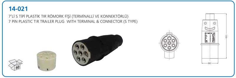 Romork Fisi 12V 7 Pin - Jaeger / Reisch / Sommer) | AKSA 14-021 | OEM 8JA005476002 2800605001 78400006