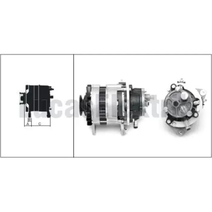 Alternator A127 12V 70A Bmc 5,P, LEA0151 | LUCAS 619 203 47 | OEM 57RS304061