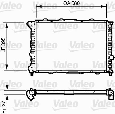 Radyator Alfa Romeo 156 | VALEO 732248 | OEM 0060624581 0060690405 50501508