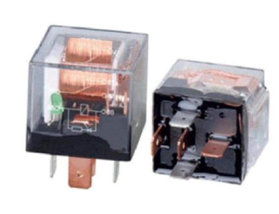 Röle 12V 5 Uçlu 40A Çp Silikonlu Şeffaf LED'li Mini (YLE01) | OEM AEM151010