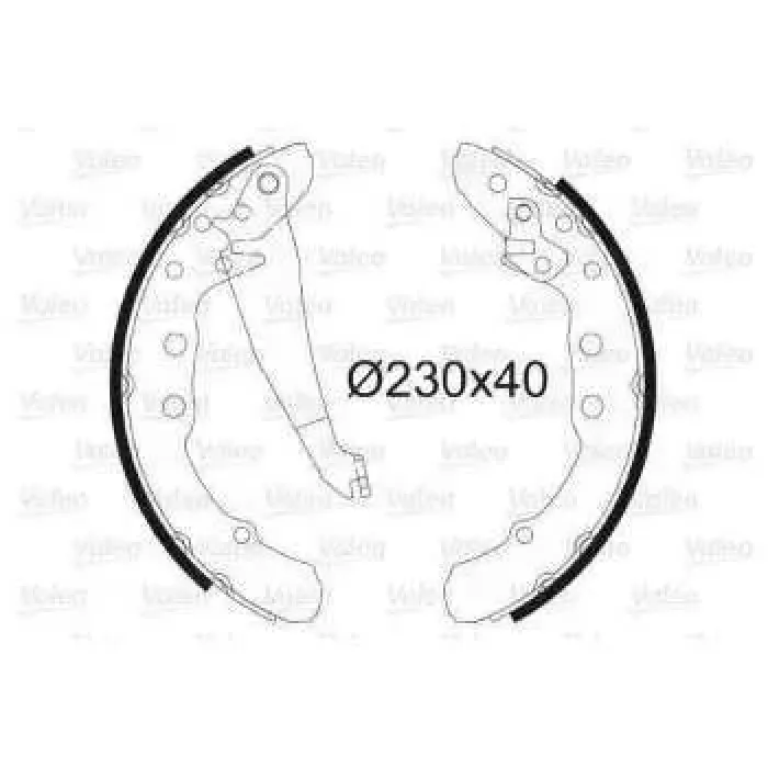 Arka Fren Balatasi Pabuc Passat Passat Variant 89 97 | VALEO 562081 | OEM 357609525C 357609525C 357609526C 357609527E 357609526C 357609527E