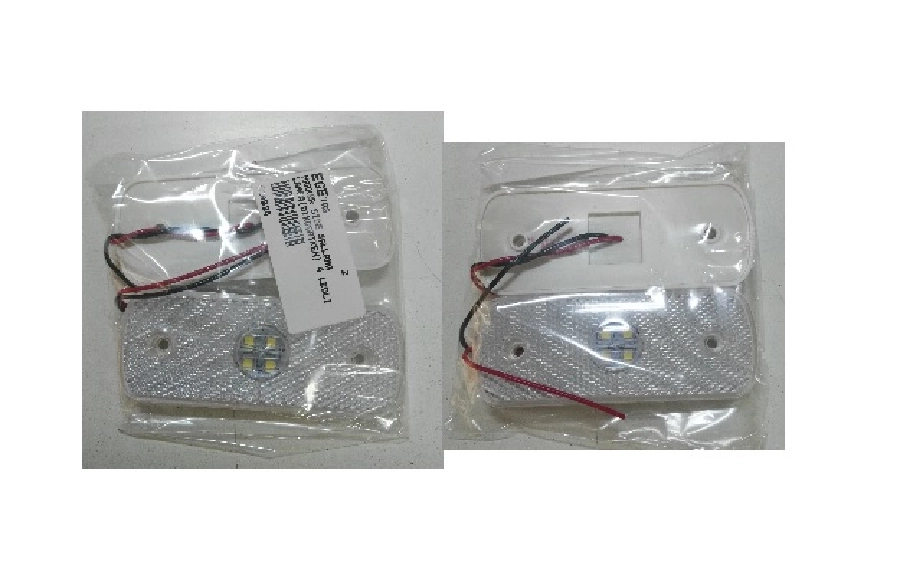 Marker Side Sallama Lamba (Dikdörtken) 4 LED'li Sarı 24V Braketsiz Aspöck Tip | OEM 024S24