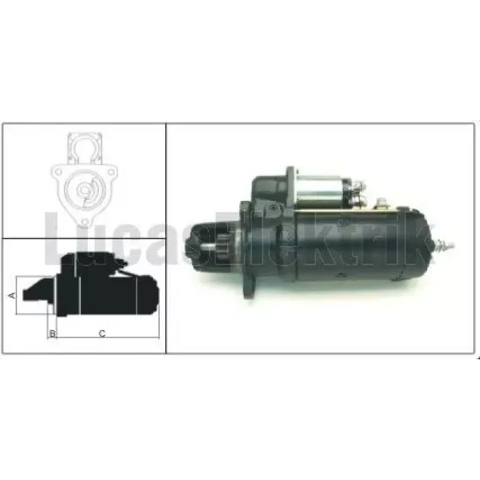 Mars Motoru 24V 11DIS 6,7KW Scania 4-Seri 114/124 96>08 | LUCAS LES0209 | OEM 1352290 1357709 1358639