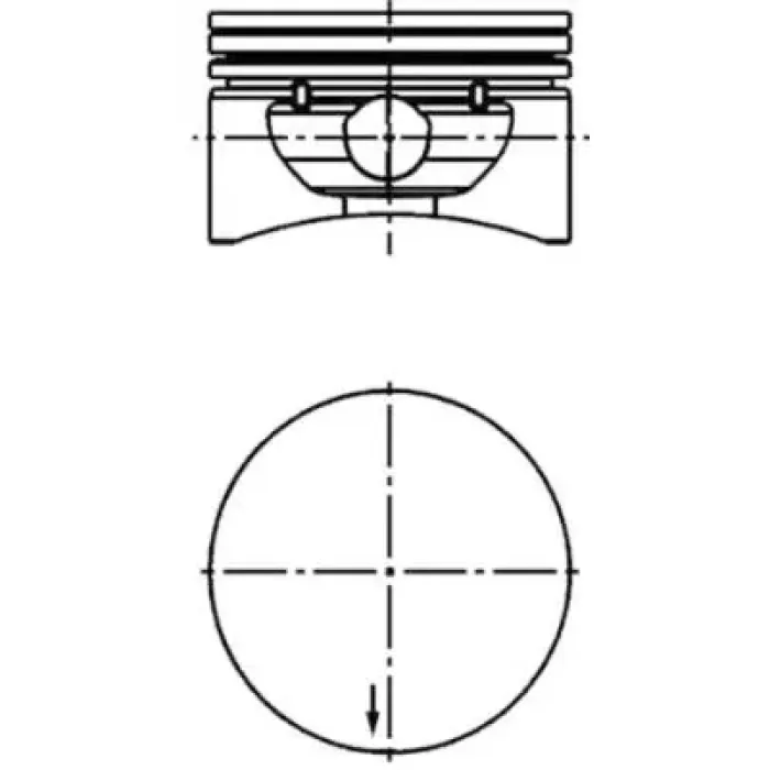 Piston Segman Komple 0,50 (79,50MM) Astra G - Vectra B - Vectra C - Z16XE | KOLBEN 40380620 | OEM 40380620 9157379