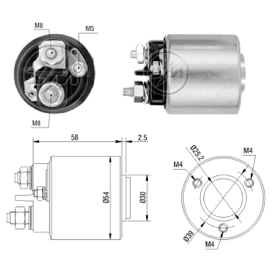 Marş Otom. Valeo Tip 12V Citroen Ax 1.4D 1.5D Saxo 1.5D Xsara 1.5D Peugeot 106 1994-1996 Civatalı | OEM SVA0490