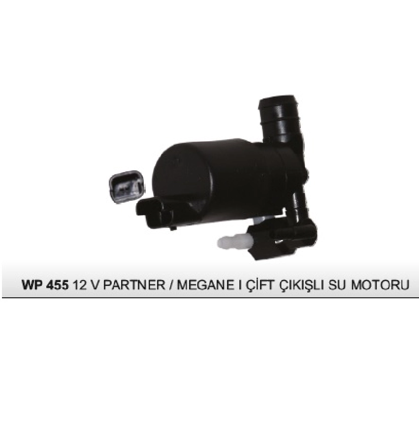 Su Fıskiye Motoru 12V Çç. - Megane 2-Clio | OEM WP455