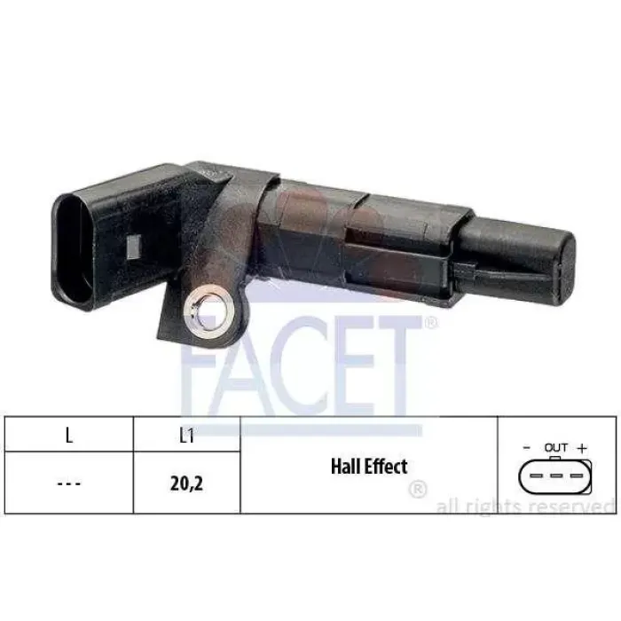 Krank Mili Devir Sensoru Cordoba Ibiza Fabia Polo (Bfj / Bmd / Bme) | FACET 9.0683 | OEM 03D906433