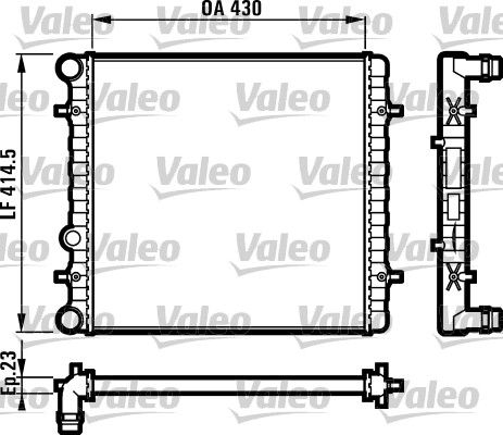 Motor Radyatoru ( Yeni Kod ) (427X388X22) Bora 99> 1,4I / 1,6I Manuel | VALEO 731607 | OEM 1J0121253K 1J0121253K 1J0121253G 1J0121253AM 1J0121253G 1J0121253AM