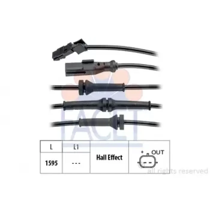 ABS Sensoru Arka Sag Kangoo 3 08> , Citan 415 12> | FACET 21.0145 | OEM 8200441404 A4159053000