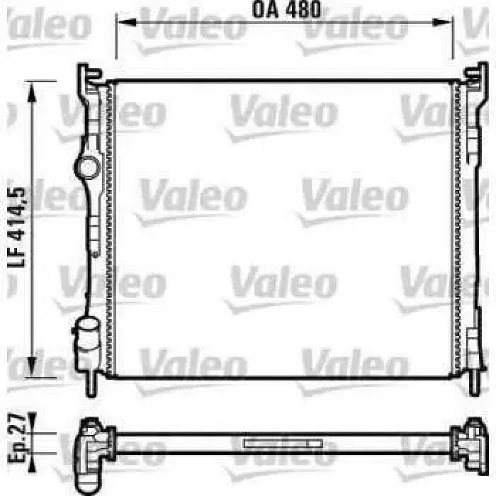 Motor Radyator Clio II 1,5 DCI 06> | VALEO 732737 | OEM 7700436916 7700436916 7701474240 7701474240