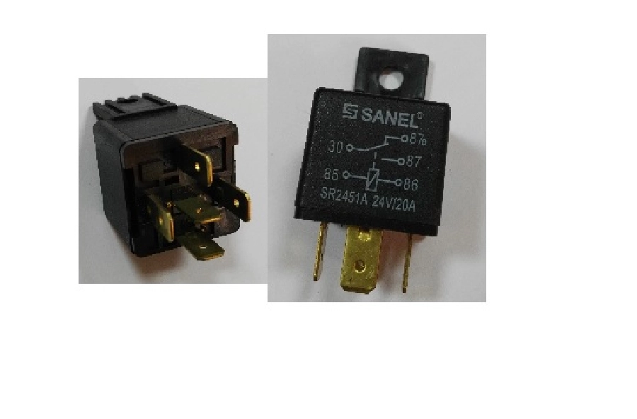 Röle Mini 24V 20, 10A 5 Uçlu PLATİNLİ6 | OEM SR2451A