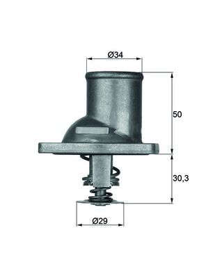 Termostat (92°) Vectra A Omega A Kadett E Calibra A Frontera B Ascona C | MAHLE TI192 | OEM 1338043-1338049-90232012