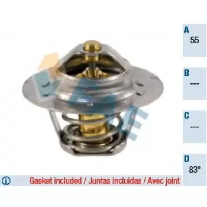 Termostat P306 Gti P306 P405 P406 P605 P806 Xantia Xm Xsara Zx 1,8 16V / 2,0 16V | FAE 5205383 | OEM 133839