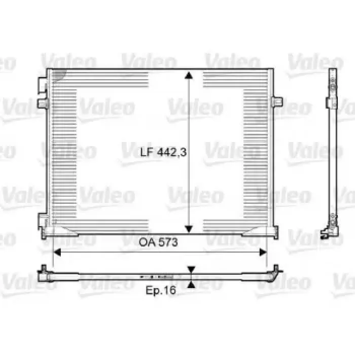 Klima Radyatoru Primastar Renault Trafic II | VALEO 814172 | OEM 4417652 4417652 8200411148 8200465490 8200411148 8200465490