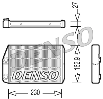 Kalorifer Radyatoru (Motor Ici) Ducato 3 2,3 Jtd Jumper 3 Boxer 3 22DT Puma 06> | DENSO DRR09034 | OEM 77364073