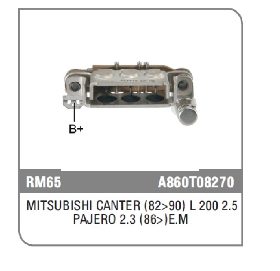 Diyot Tablası Mitsubishi Tip 80 2000 - Mitsubishi Canter (1982-1990) L 200 2.5, Pajero 2.3 (86 - ) Eski Model, Mazda 3 | OEM 00873
