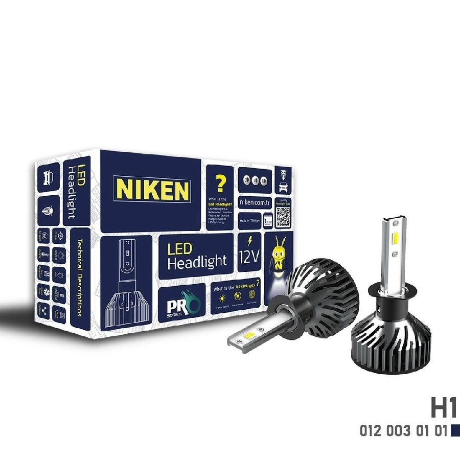 LED Far Ampulü (Takım) Whıte (Beyaz) Pro Series Xenon Tip 12V-24V H1 ** Yeni Tip Mini Gövde ** | OEM 0120030101
