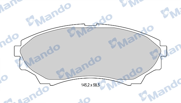 On Fren Balatasi Mazda 4×4 B 2500 Ranger 02>06 2,5TD / 3,0TD 06>12 | MANDO MBF015234 | OEM 3M35 2001 BA