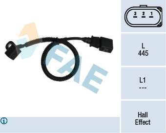 Eksantrik Mil Konum Sensoru Ford Galaxy 1,9TDCI 90PS 99>06 Audi A2 A3 / Seat Alhambra Altea Altea Xl Arosa Cordoba Ibiza Leon VW Golf 4 Bora Beetle Jetta | FAE 79164 | OEM 045957147B