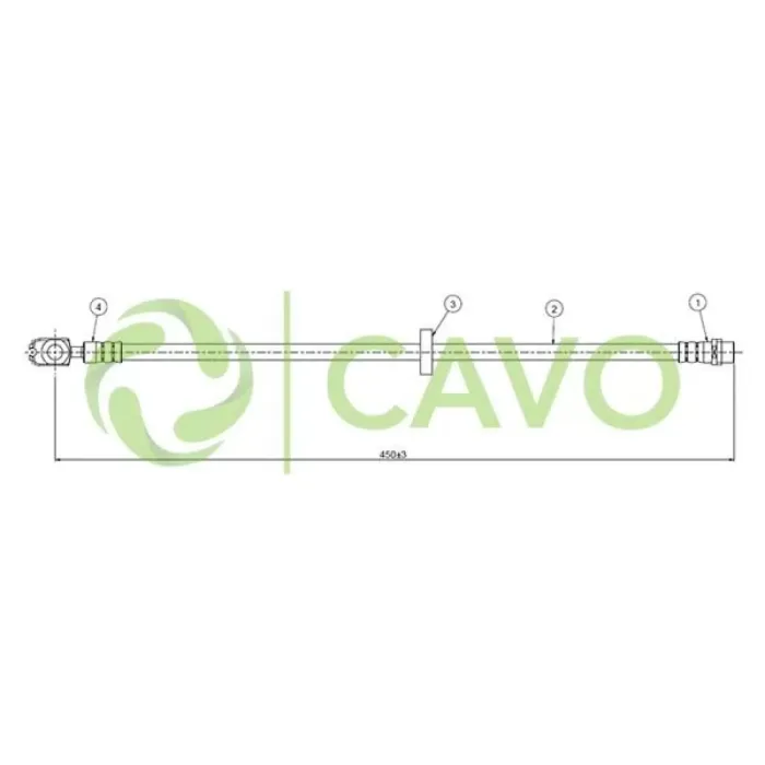 On Fren Hortumu Golf IV Bora 98> Beetle 98> Octavia 98> | CAVO C800 543B | OEM 1J0611701 1J0611701 1J0611701L 1J0611701N 1J0611701L 1J0611701N