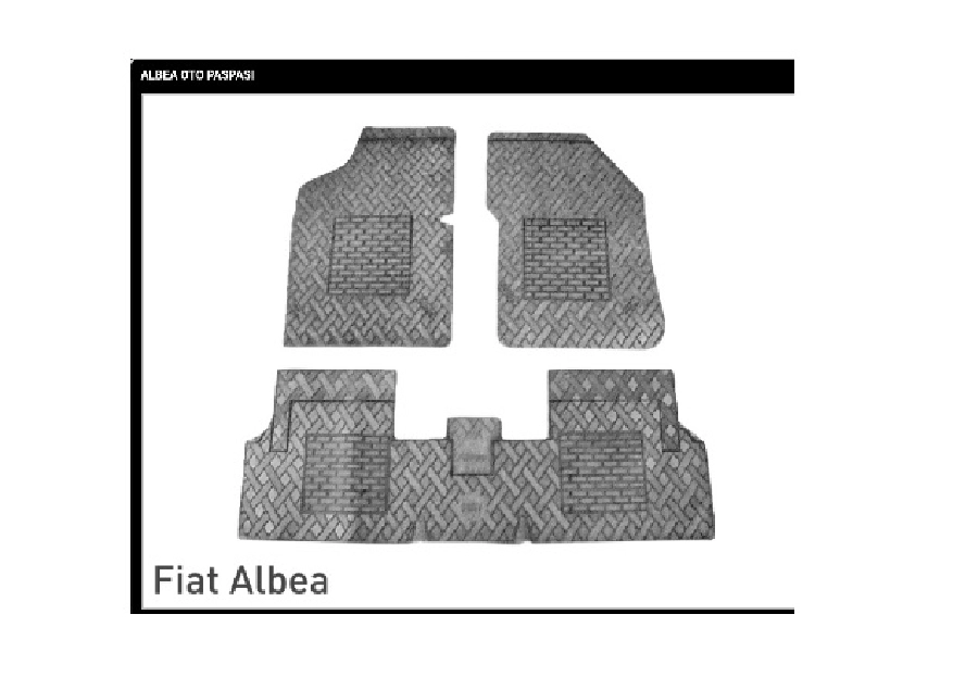 Paspas Bezsiz 3 Parça Siyah - Fiat Albea Dekoratif | OEM RBR214